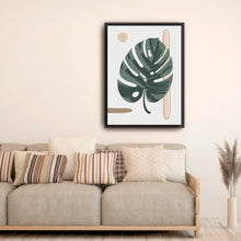 White Montsera Leaf