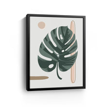 White Montsera Leaf