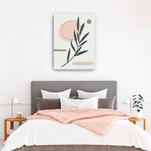 White Boho Leaf