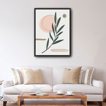 White Boho Leaf