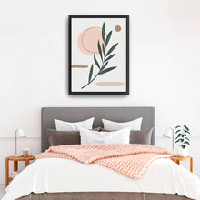 White Boho Leaf