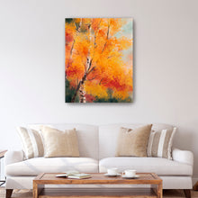 autumn white tree