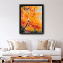 autumn white tree