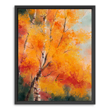 autumn white tree