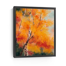 autumn white tree