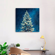 Christmas Tree and Starry Sky