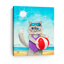 Kitty at the Beach