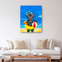 Pug at the Beach