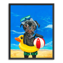 Pug at the Beach
