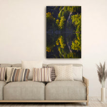 Chapel Pond Reflection - Foliage and Cliffs