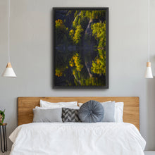 Chapel Pond Reflection - Foliage and Cliffs