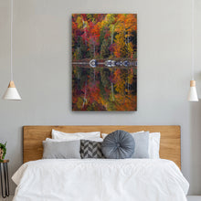 Round Pond Foliage Reflection Centered