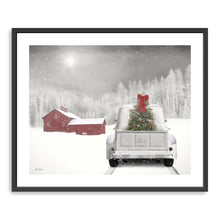 White Truck Red Barn you Can Plan on Me