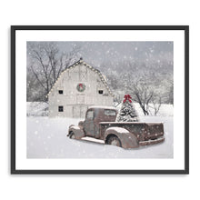 White Barn Truck Christmas Tree