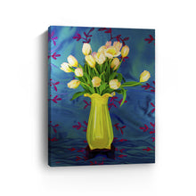 Tulips in Yellow Vase