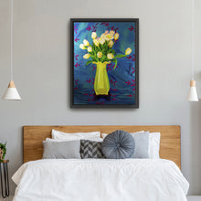 Tulips in Yellow Vase