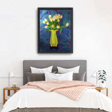 Tulips in Yellow Vase