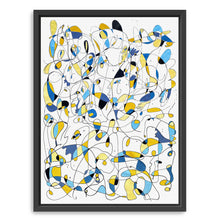 Blue Line Abstract