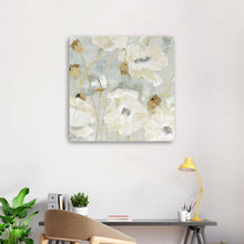 Poppies in the Wind Cream Square