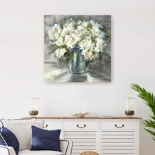 White And Taupe Hydrangeas Still Life