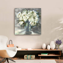 White And Taupe Hydrangeas Still Life