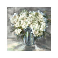 White And Taupe Hydrangeas Still Life
