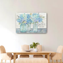 Farmhouse Hydrangeas in Mason Jars