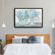 Farmhouse Hydrangeas in Mason Jars