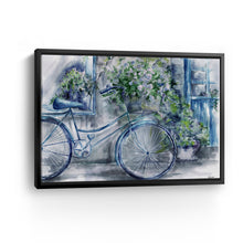 Blue and White Bicycle Florist Shop