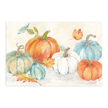 Blue and Orange Pumpkin Patch