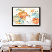 Blue and Orange Pumpkin Patch