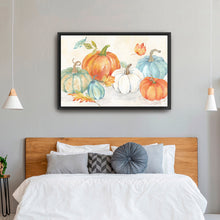 Blue and Orange Pumpkin Patch