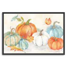 Blue and Orange Pumpkin Patch