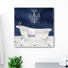 Navy Blue Bath I