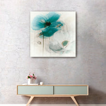Teal Poppies I