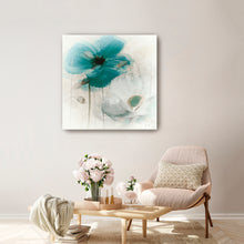 Teal Poppies I