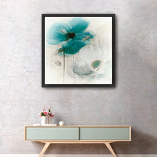 Teal Poppies I
