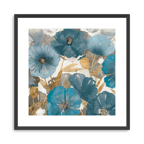 Blue and Gold Poppies