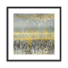 Rain Abstract I Yellow Gray