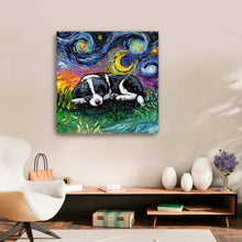 Sleepy Border Collie Pup Night