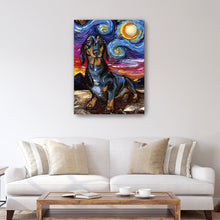 Black And Tan Dachshund Night 2