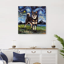 Black And Tan Shiba Inu Night