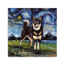 Black And Tan Shiba Inu Night