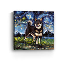 Black And Tan Shiba Inu Night