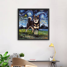 Black And Tan Shiba Inu Night