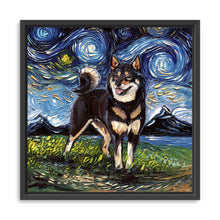 Black And Tan Shiba Inu Night