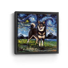 Black And Tan Shiba Inu Night