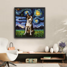 Brown Boston Terrier Night