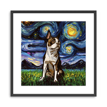 Brown Boston Terrier Night