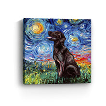 Chocolate Labrador Night